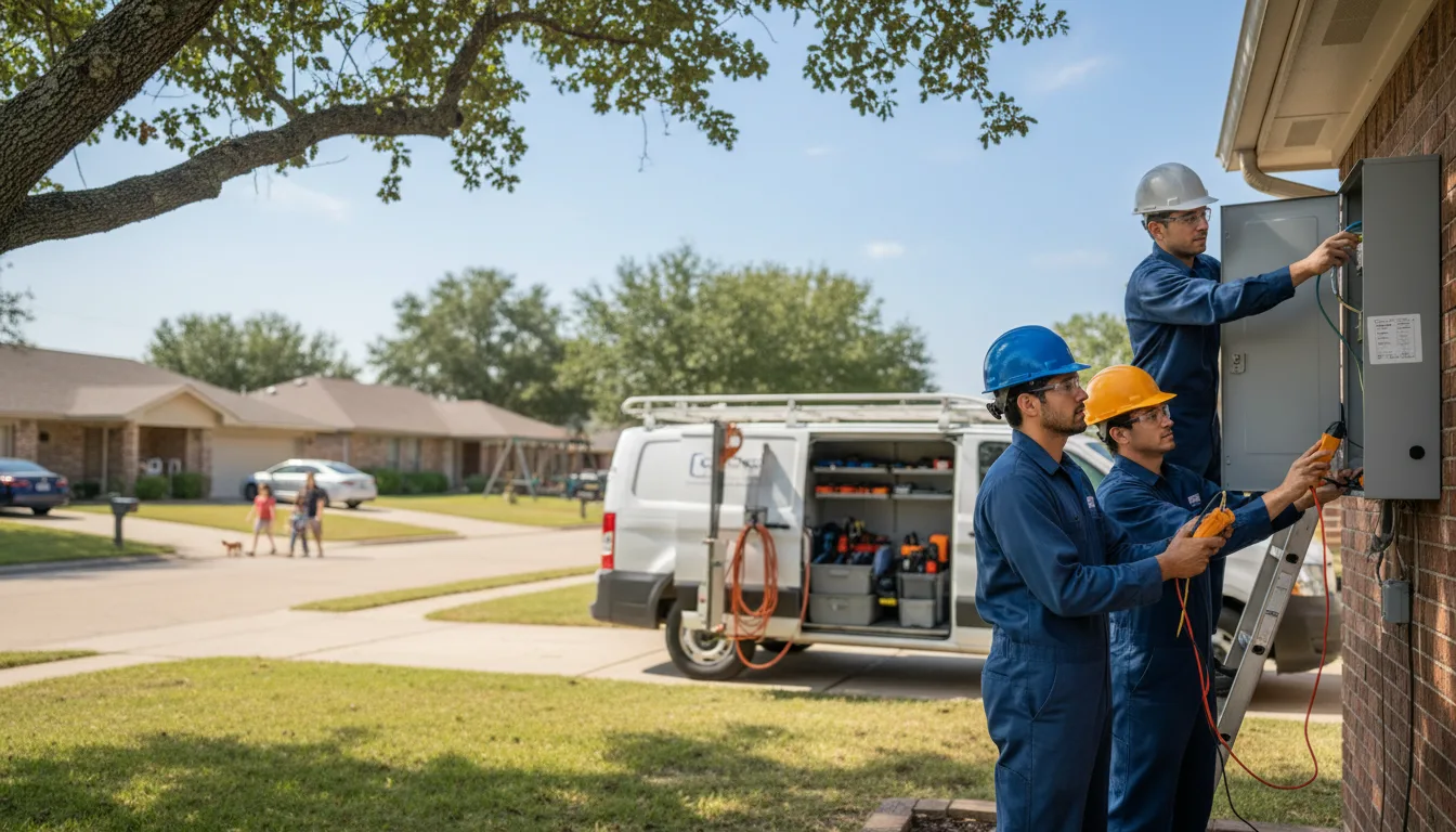 Certified electrician providing emergency electrical services in Hudson, IA